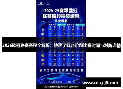 2026欧冠联赛赛程全解析：快速了解各阶段比赛时间与对阵详情
